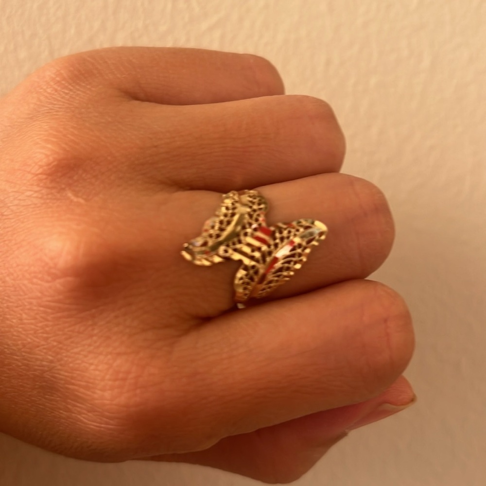 Vintagege 14k solid yellow gold ring mesh - Picture 9 of 9